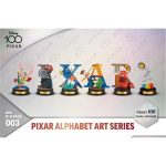Disney Pixar Alphabet Art 100 Years of Wonder Mini Diorama Stage Statues
