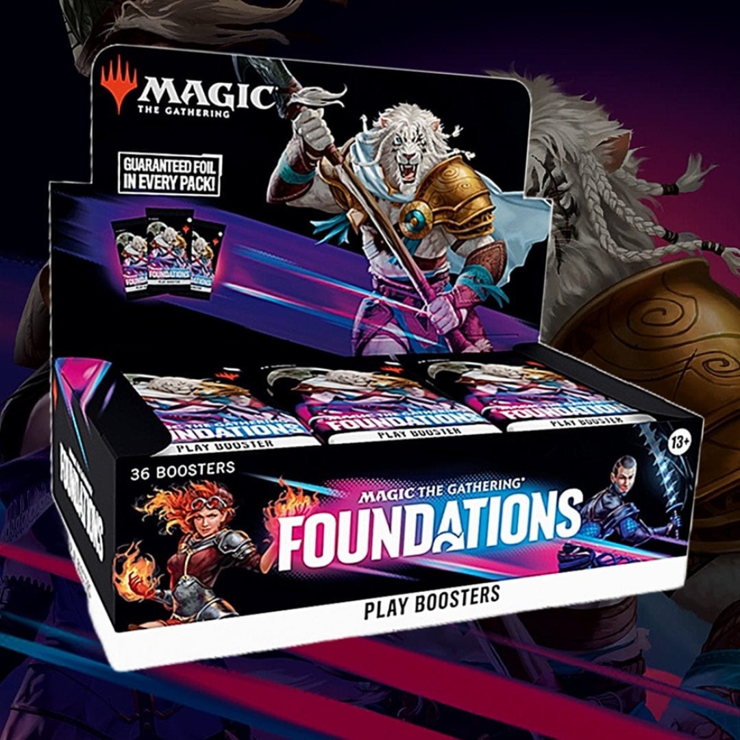 56d64665697795847277e69363237526.jpg Magic The Gathering TCG: Foundations Play Booster Display Box - Image 1