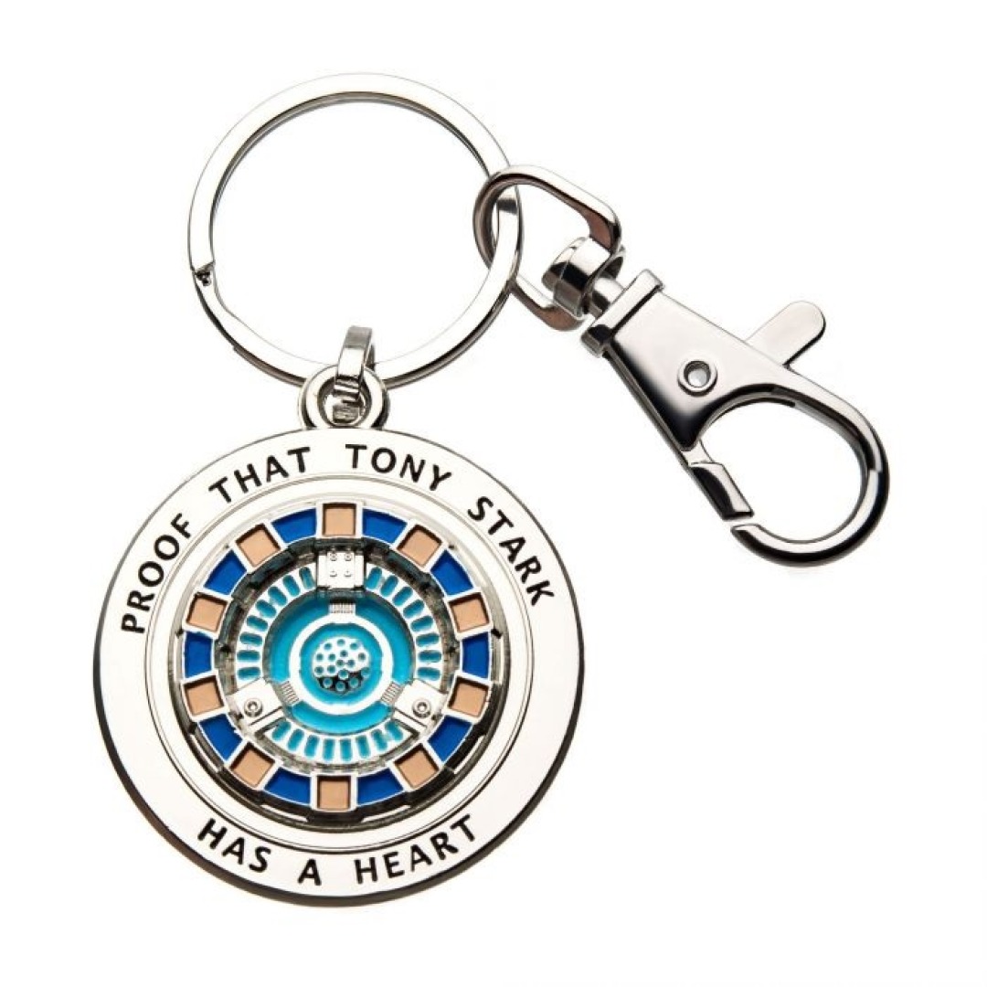 57a0cc479ebfde8b3ac529ae35f1eafc-1.jpg Iron Man Tony Has A Heart Metal Keychain - Image 1