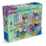 Disney Stitch & Angel 4 Puzzle 12/16/20/24 Pieces