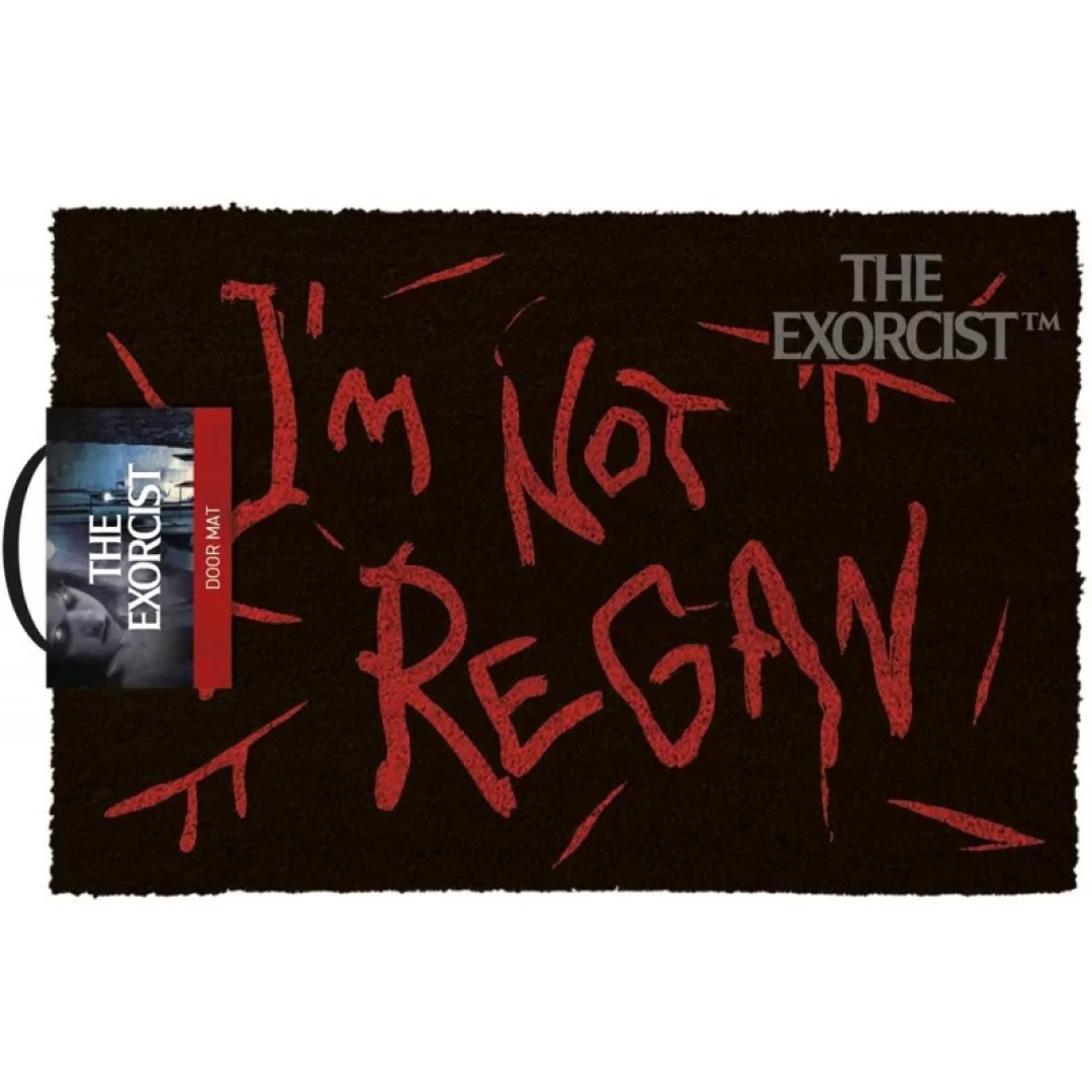 591f28f76ae06e00071e5868dfc472aa.jpg The Excorcist I'm Not Regan Doormat 40x60cm - Image 1
