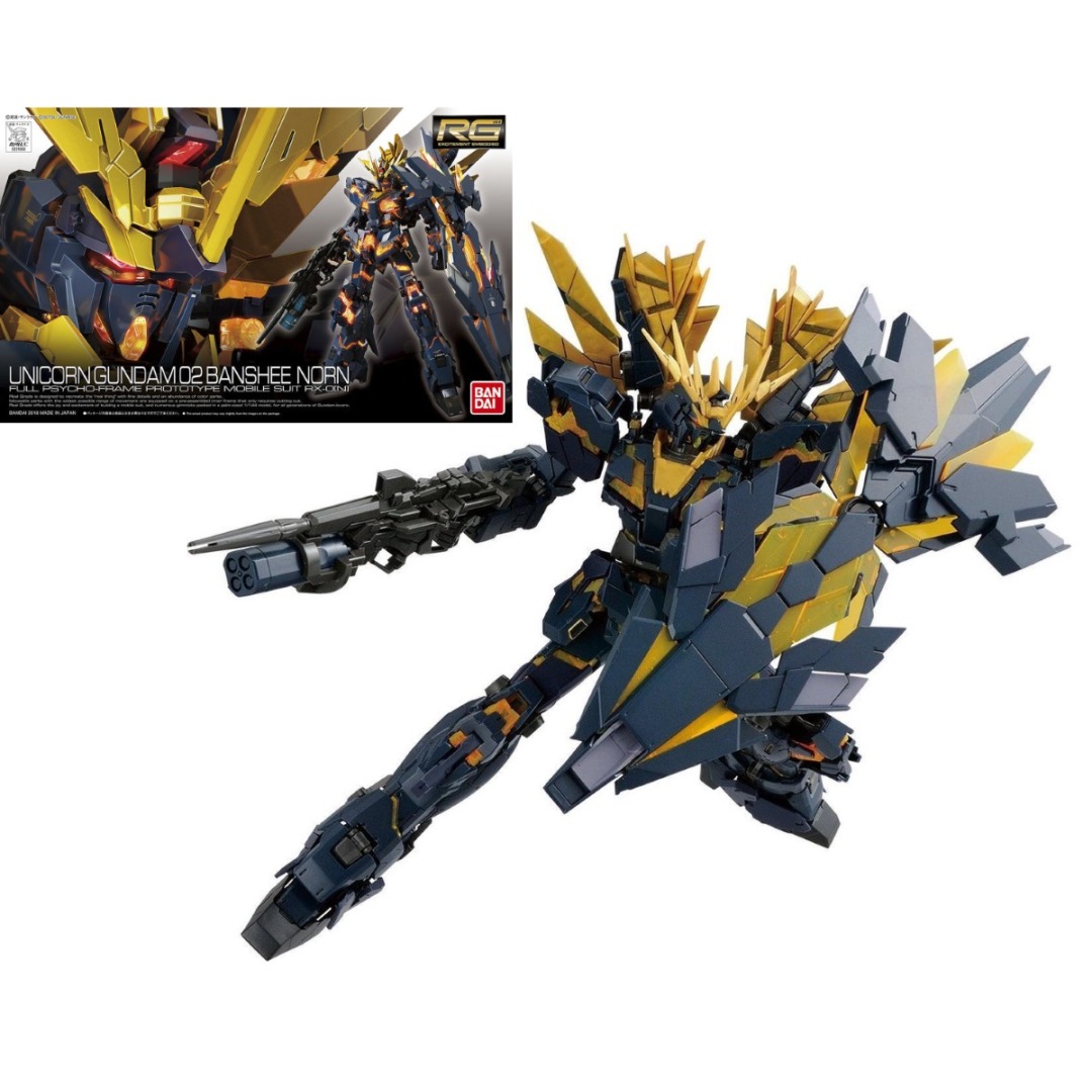 5935b24b068055b06941550c72e5e935.jpg Gundam Unicorn Gundam 02 Banshee Norn RG 1/144 Bandai Model Kit - Image 1