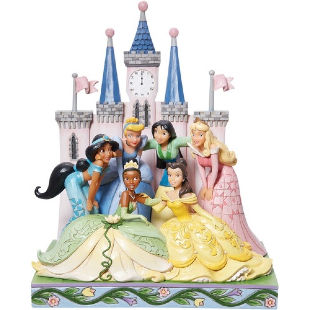59b20a13af24d08810b0533f6739f5d9-1.jpg Disney Traditions Princess Group Castle Figure - Image 1