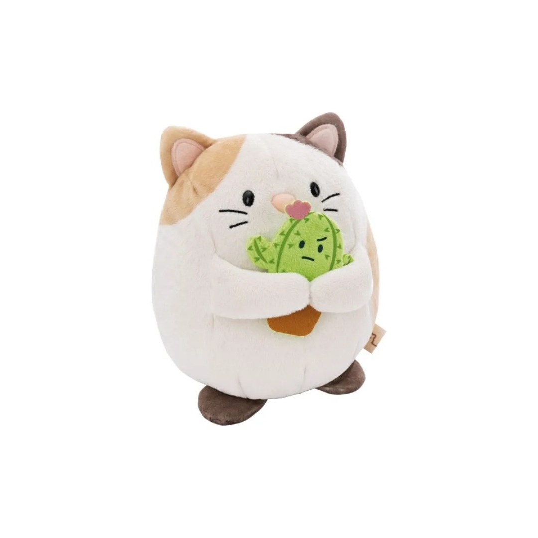 5a2e7b22abc6f078ae104d4015320caf.jpg Big Friends Cat Angy with Cactus Plush 27cm - Image 1