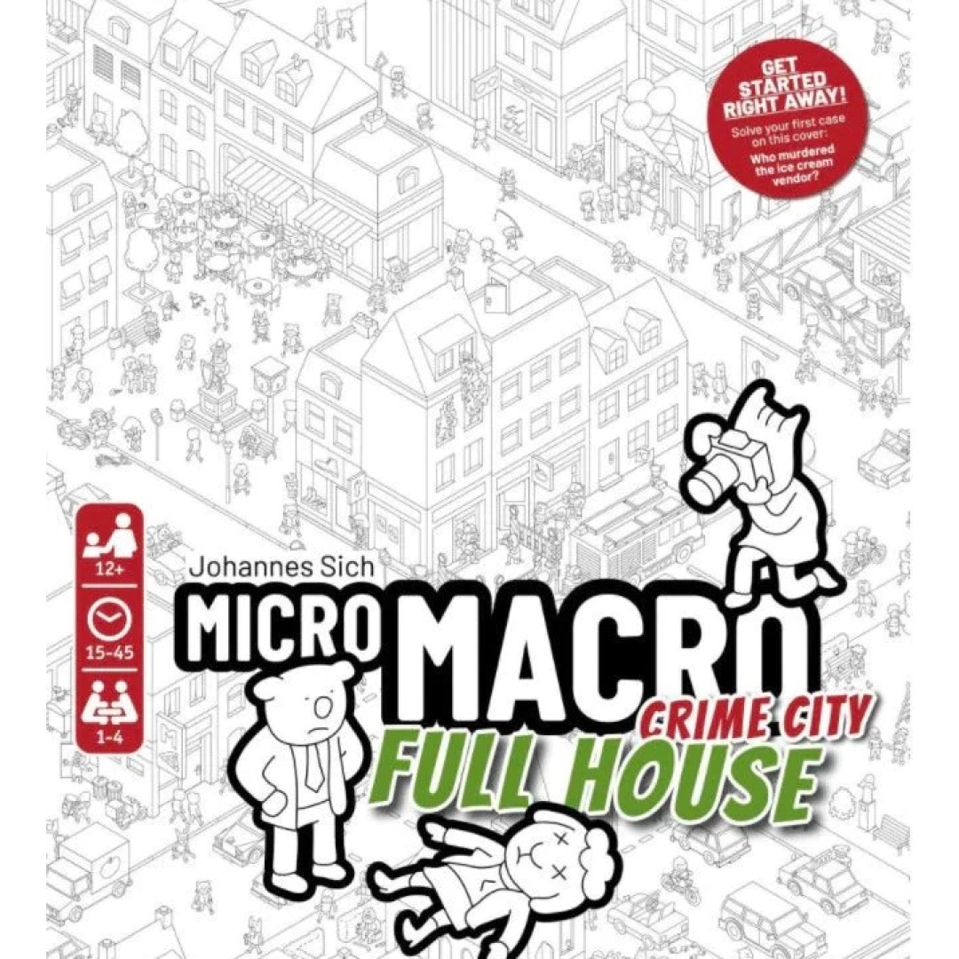 5a55fdb7f65990b92968b47ca1f38069.jpg MicroMacro: Crime City Full House Board Game - Image 1