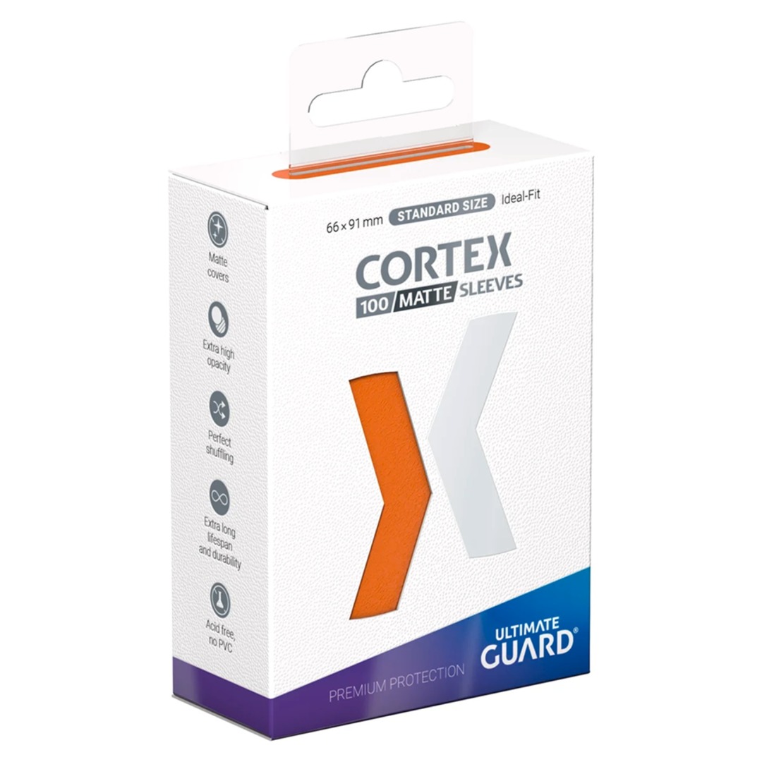 5b36ce725c79cf3af564cc1464fe7939.jpg Ultimate Guard Orange Cortex Sleeves Matte Standard Size (100 Sleeves) - Image 1