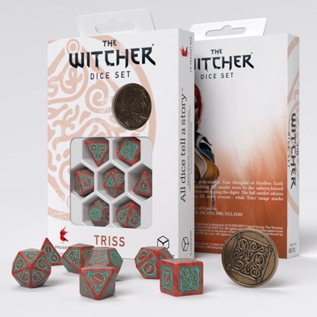 5bbdc70da2d930c4e9b74a8821a2d4b9.jpg Q-Workshop The Witcher Dice Set Triss - Merigold the Fearless - Image 1