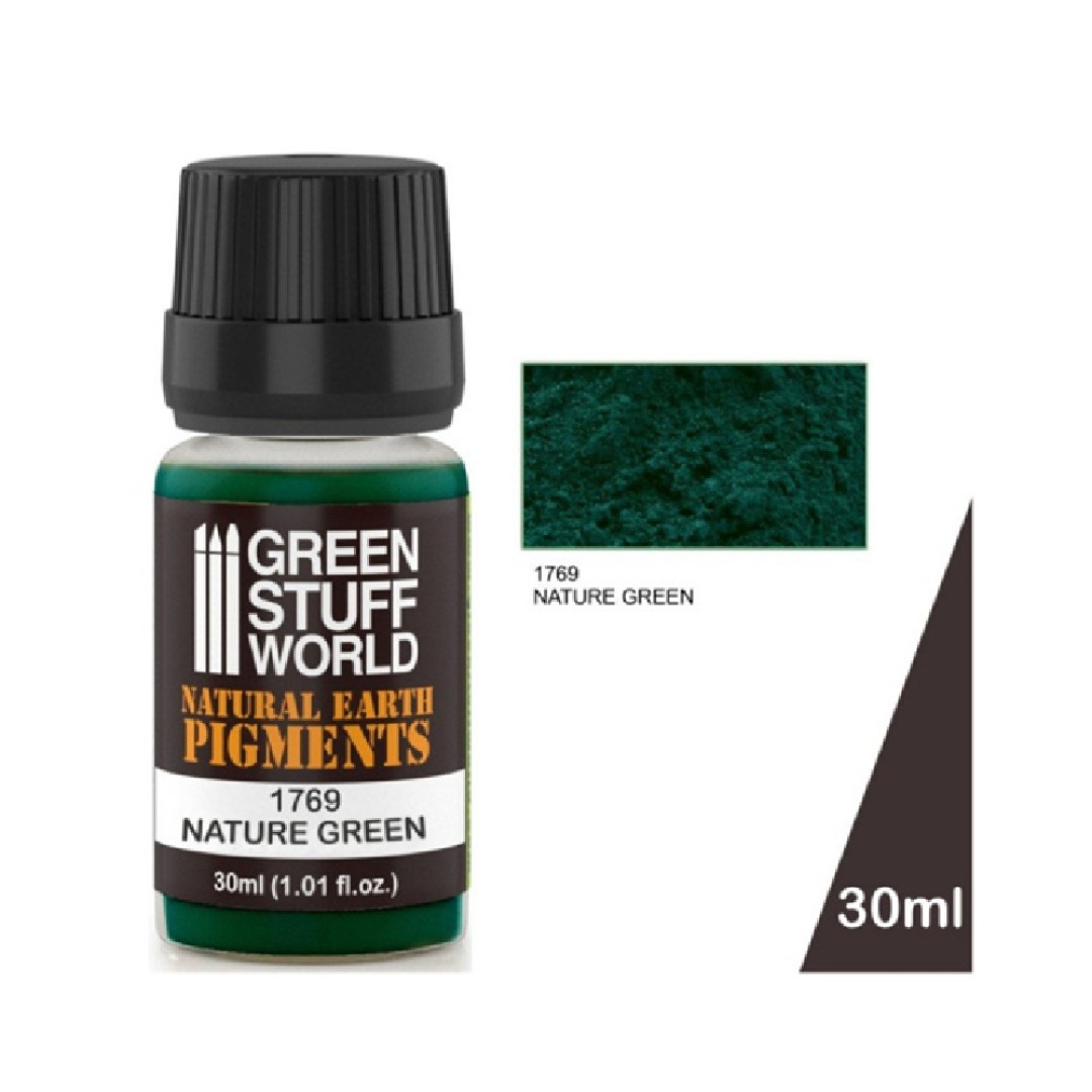 5bf52eab3be812df0f1f4f7ca49a14bc.jpg Green Stuff World Natural Earth Pigments Nature Green 30ml - Image 1