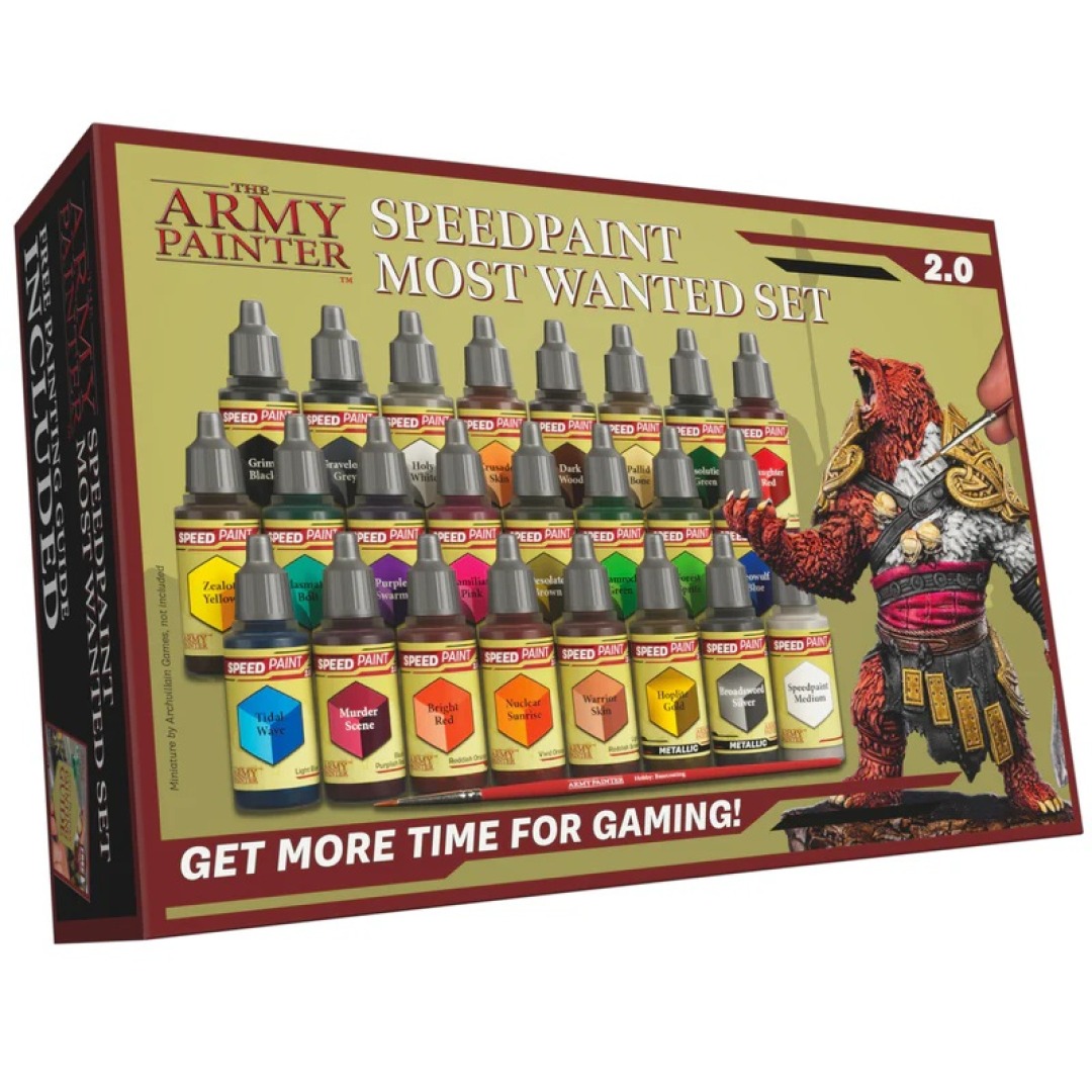 5c1cd777fc8e816796f1c885a8a1ed25.jpg The Army Painter Speedpaint Most Wanted Set 2.0 - Image 1