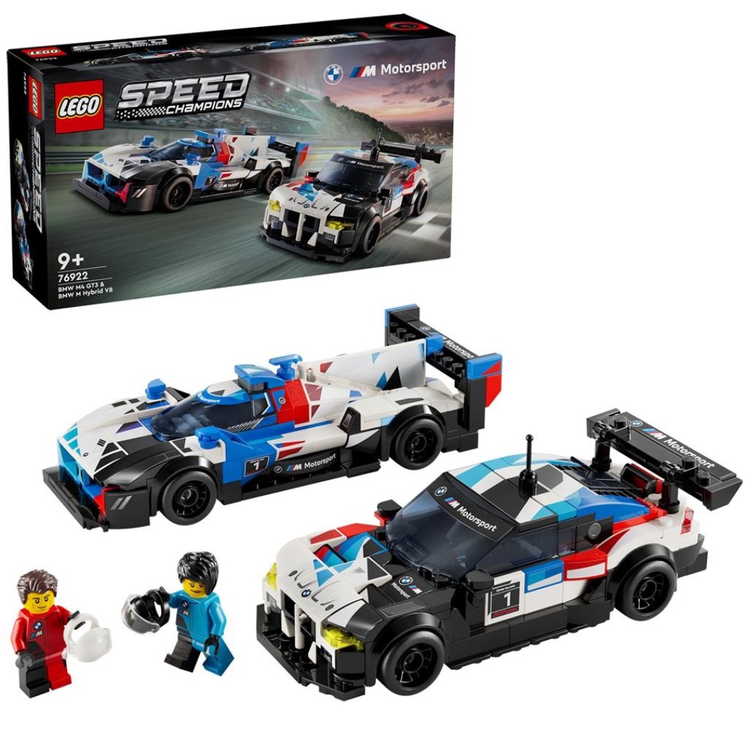 5c4f32f9b5264e2a3780b6f7341c4d3a.jpg LEGO Speed Champions 76922 BMW M4 GT3 & BMW M Hybrid V8 Race - Image 1