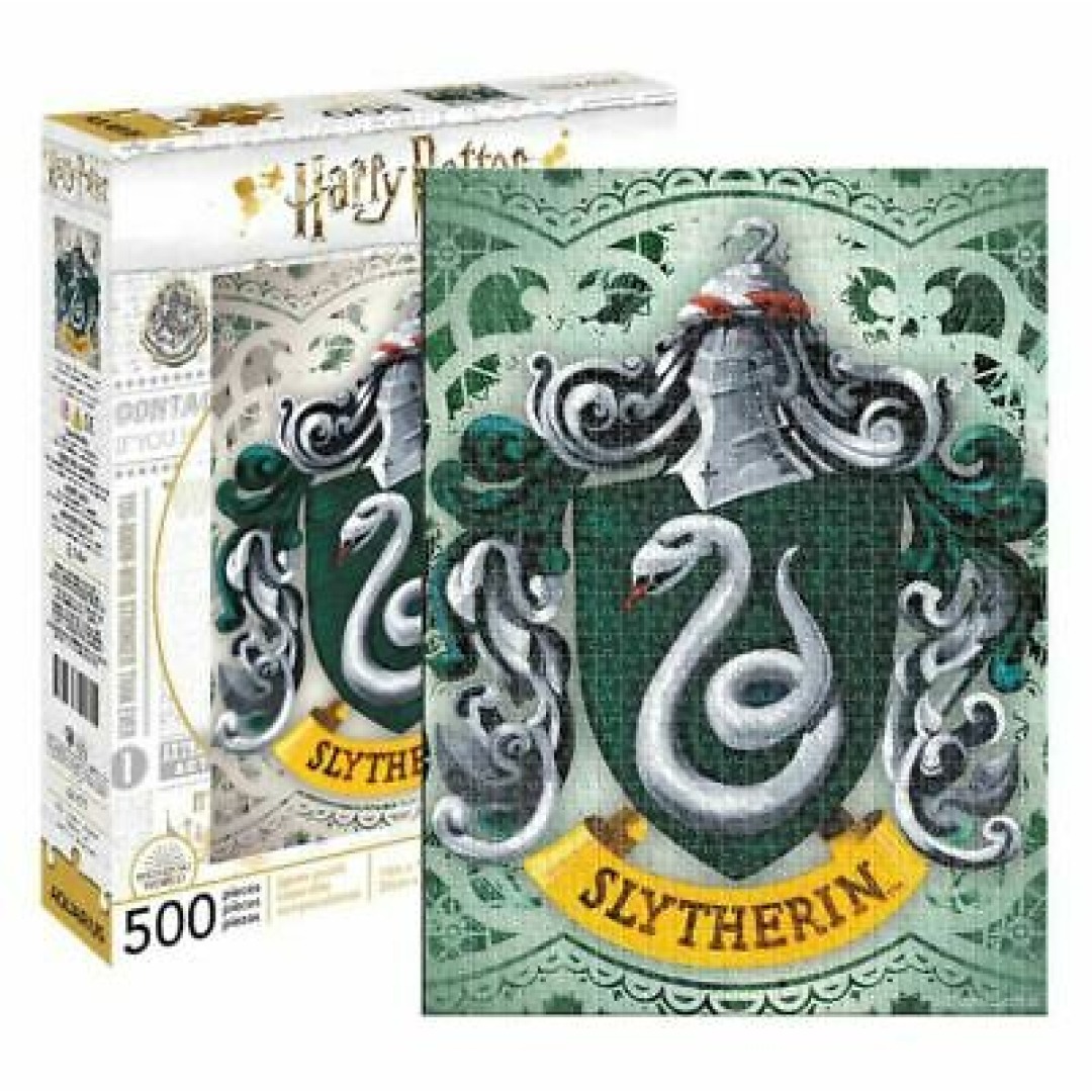 5d3bc3b10dac543e6d273589b2682841.jpg Harry Potter Slytherin Puzzle 500 Pieces - Image 1