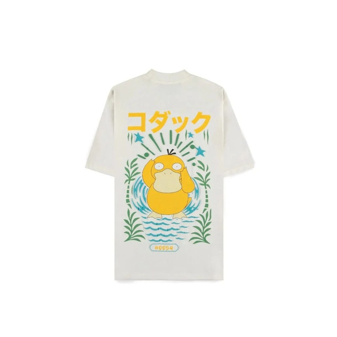 5da1b9254523d4367fb9c2888e10b76d.jpg Pokemon Psyduck White T-Shirt (L) - Image 1