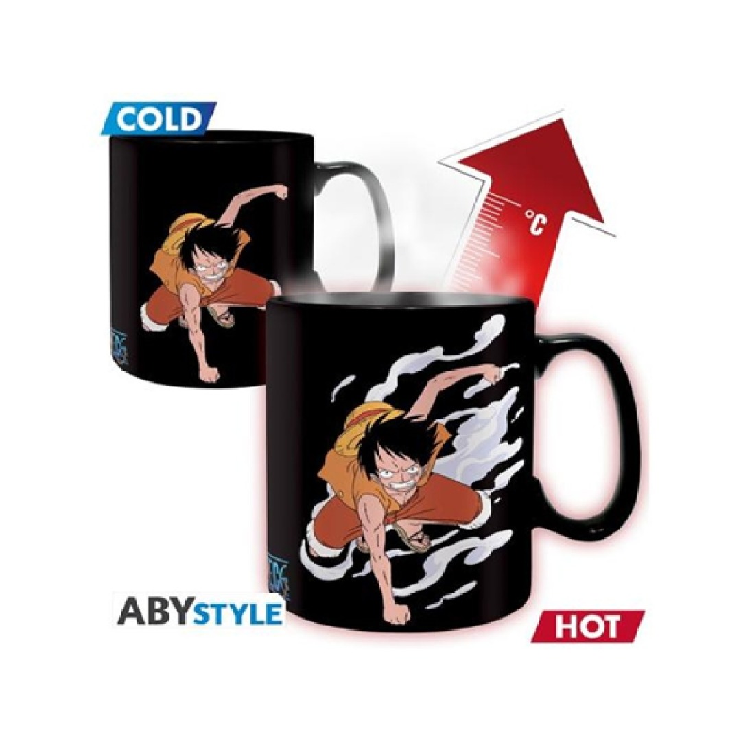 5da33ce588f33bab1bbfdc8af4c21446-1.jpg One Piece Luffy & Ace Heat Change Mug - Image 1