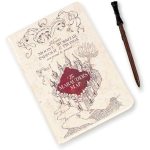 Harry Potter Marauder Map Notebook A5 + Wand Pen Set