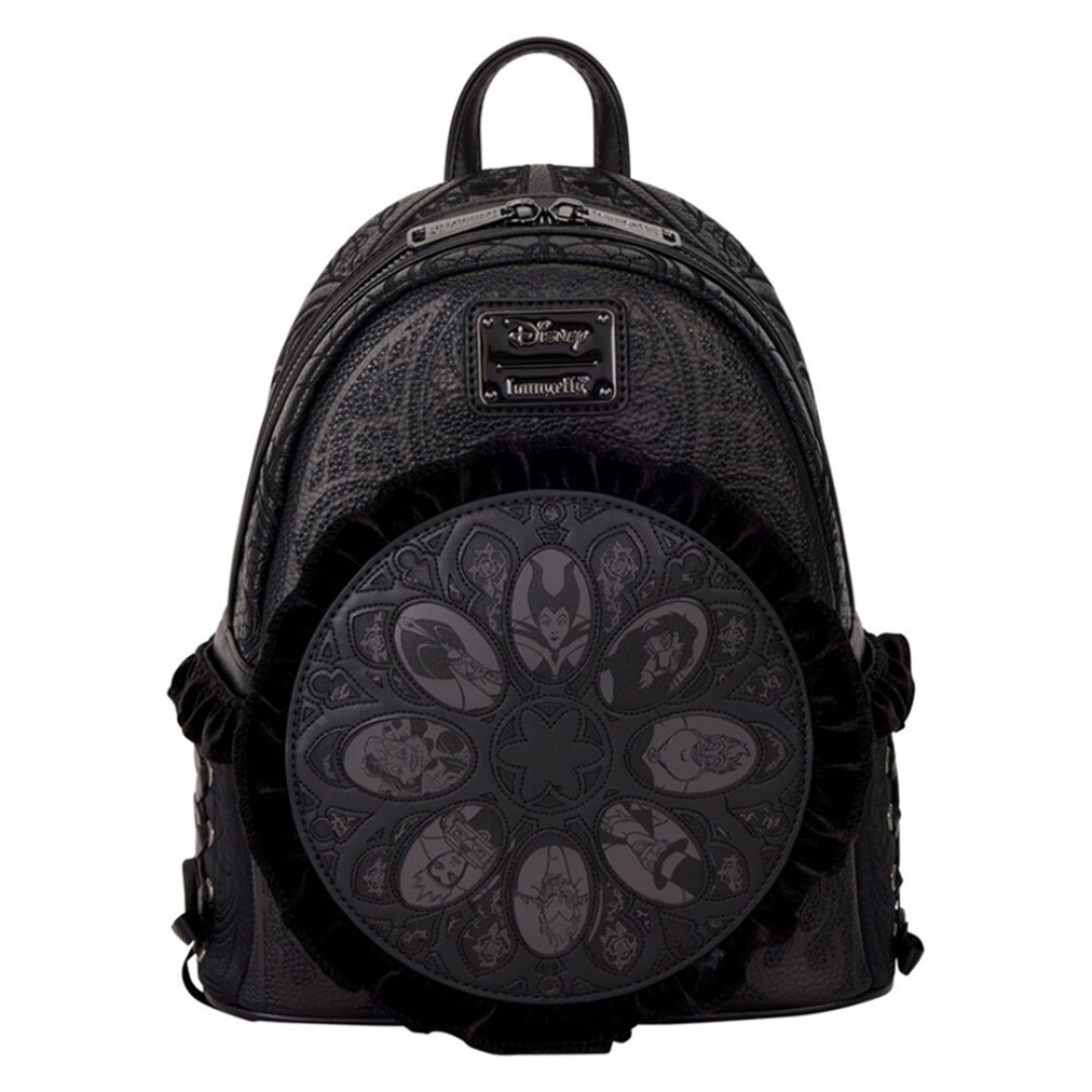 61120b2abeba32eebfe845c45ec2c826.jpg Disney Villains Black Loungefly Backpack - Image 1
