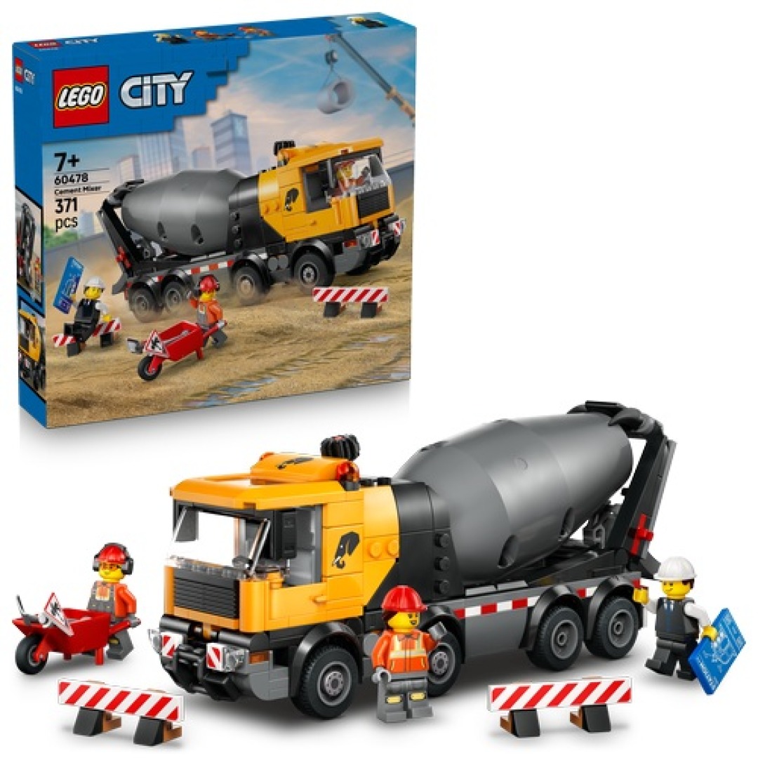 611a3715c1d83b7f35aac49b70f18e37.jpg LEGO City 60478 Cement Mixer - Image 1