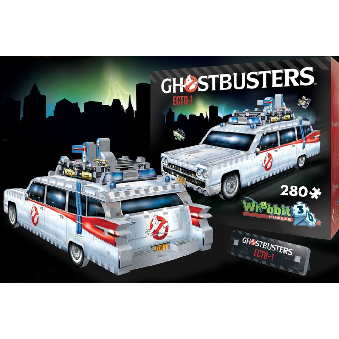61769a5d611152c331c8eb36e9646226.jpg Ghostbusters Ecto-1 3D Puzzle 280 Pieces - Image 1