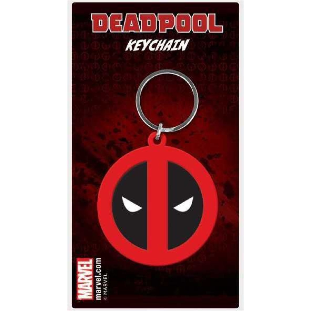 61c05e68daa04eab7ab1a0bb539f69d5.jpg Marvel Deadpool Logo Keychain - Image 1