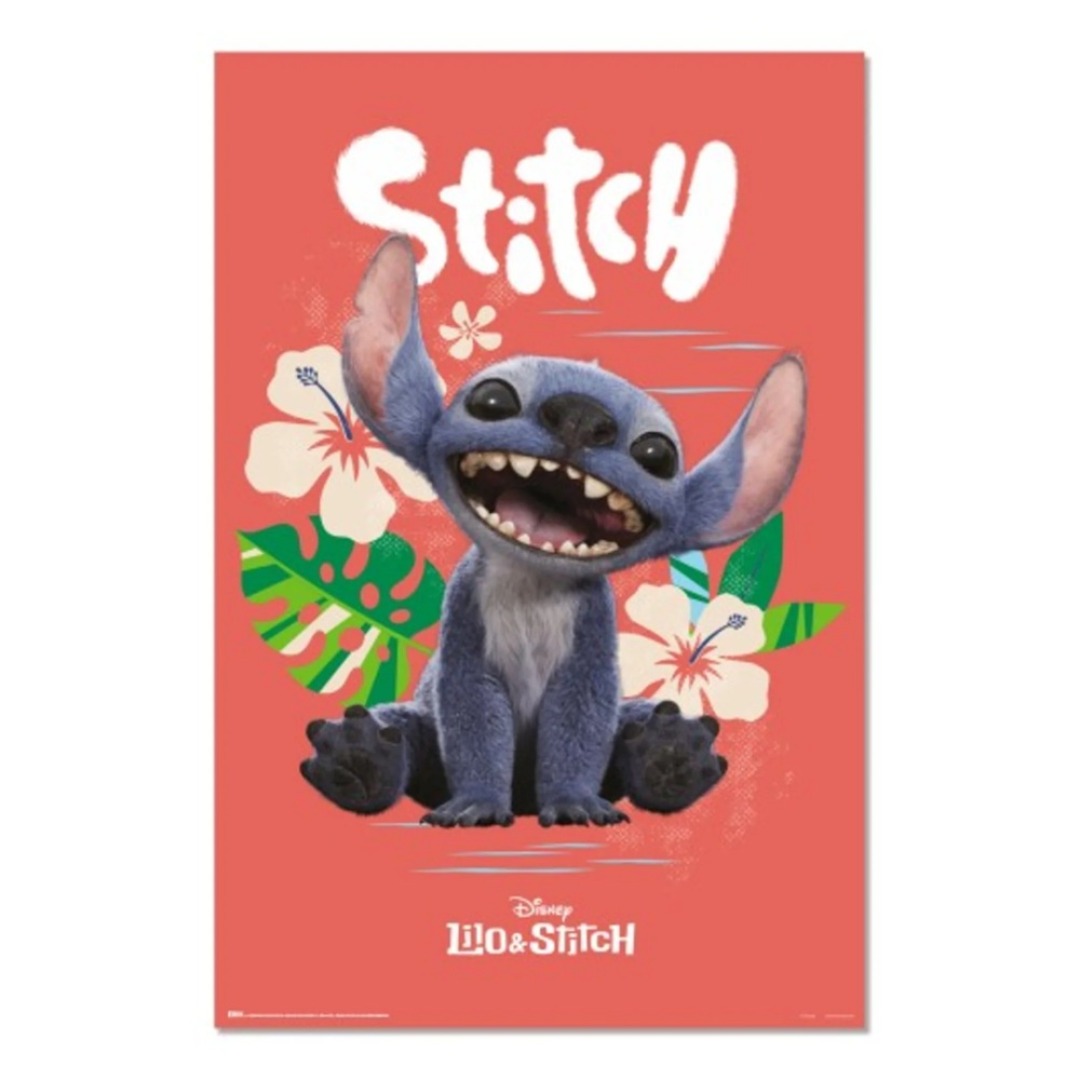 6282d006fa0d3e57fa6063f7abbfd361.jpg Disney Lilo & Stitch Live Action Stitch Poster 61x91cm - Image 1