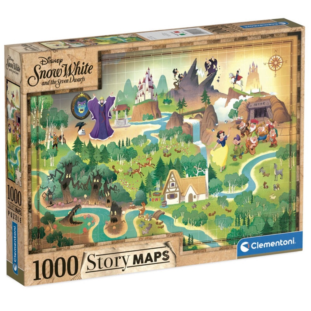 Disney Snow White Story Maps Puzzle 1000 Pieces | Buy Online Malta ...