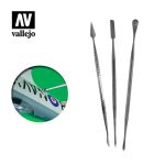 Vallejo - Tools - Set of 3 Stainless Steel Carvers