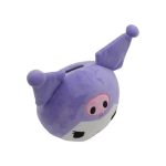 Hello Kitty Kuromi Head Purple 3D Plush Coin Bank