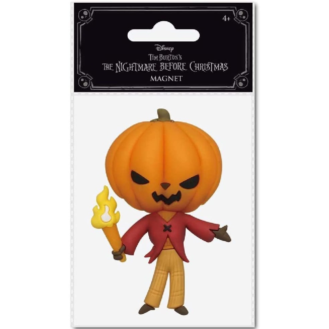 6461fefe31b2f8f702030af2d829c668-1.jpg Disney Nightmare Before Christmas Pumpkin King 3D Magnet - Image 1