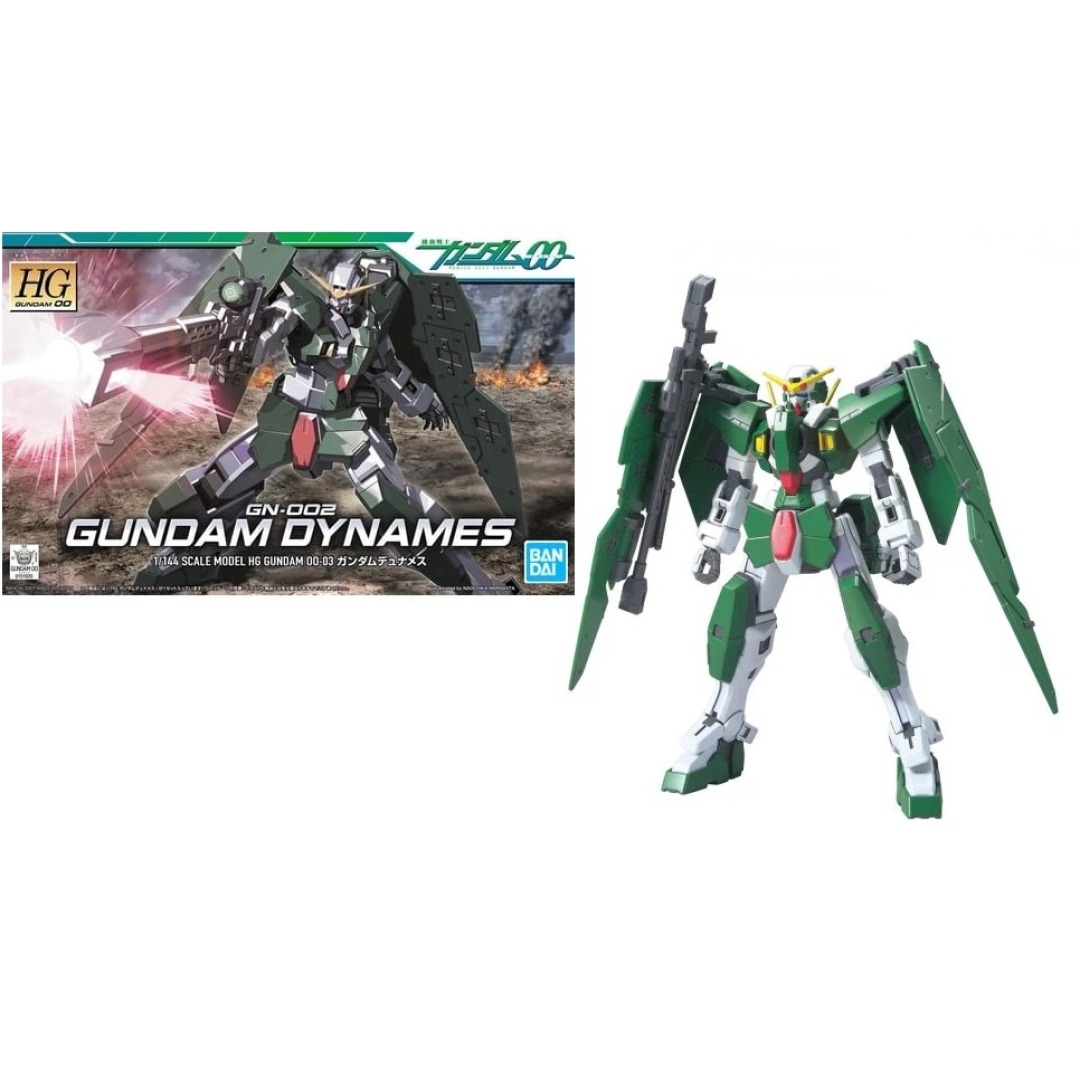 6476f1cfbcb5172760888a028cf10db1.jpg Gundam Arios Gundam Dynames GN-002 HG 1/144 Bandai Model Kit - Image 1
