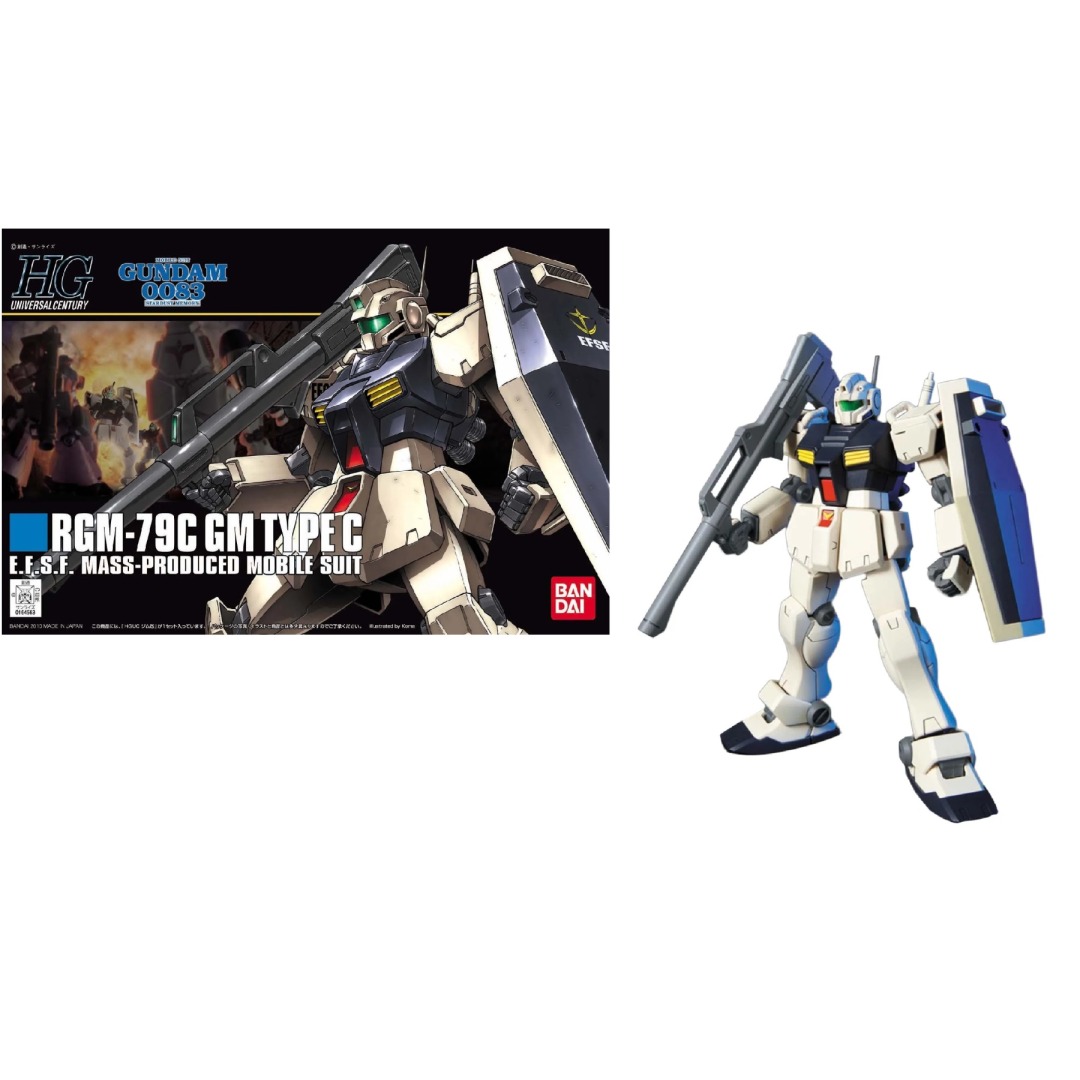 65035f756594ee0248135c95cafc69db.jpg Gundam RGM-79C GM Type C HGUC 1/144 Bandai Model Kit - Image 1
