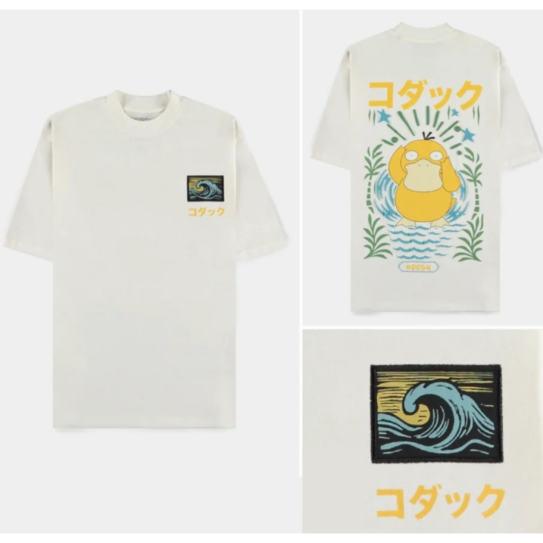 651139b7781de3f636afef15a45e9a35.jpg Pokemon Psyduck White T-Shirt (S) - Image 1
