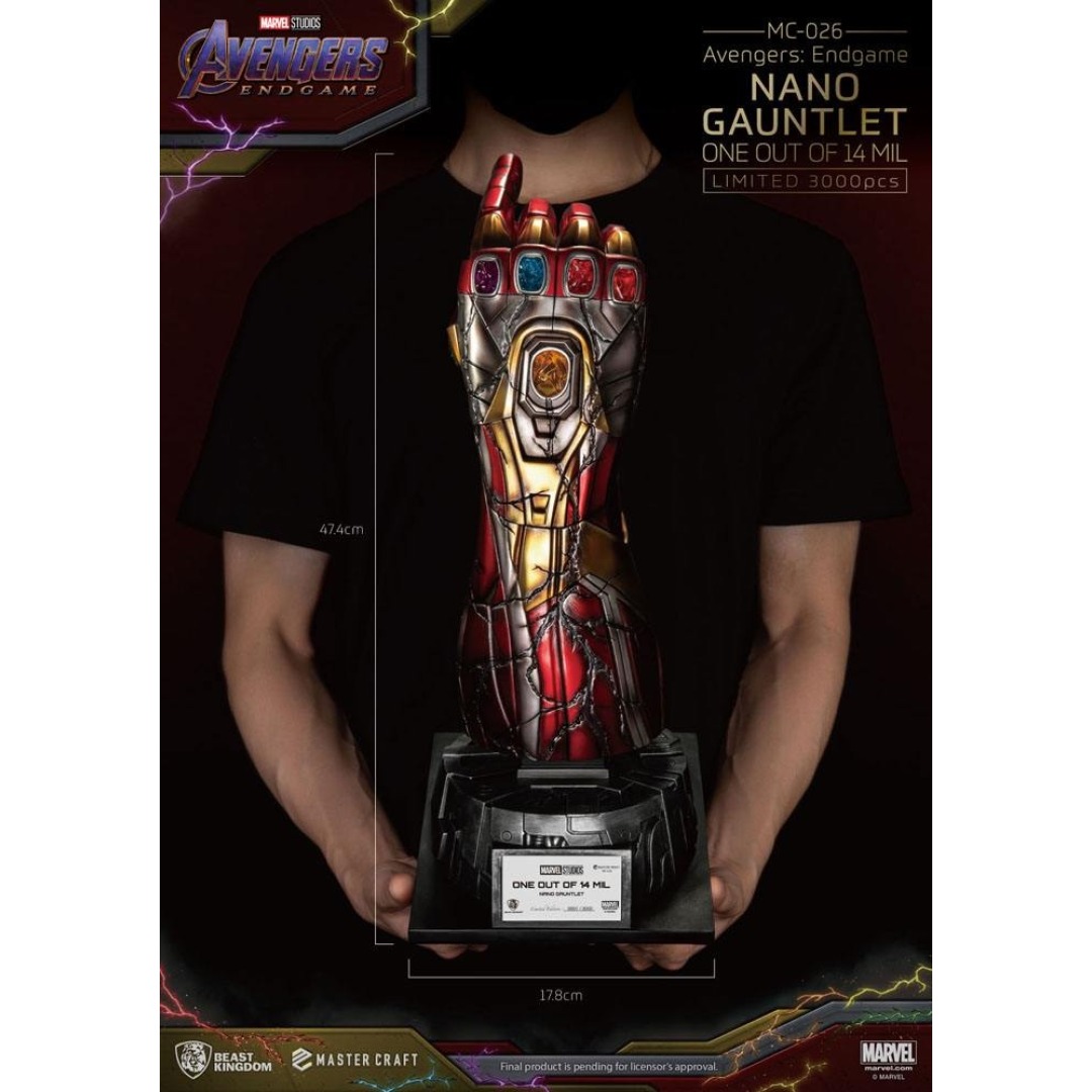 65a093edec87b4438f1cc1dadf671c3b.jpg Marvel Nano Gauntlet Master Craft Statue - Image 1