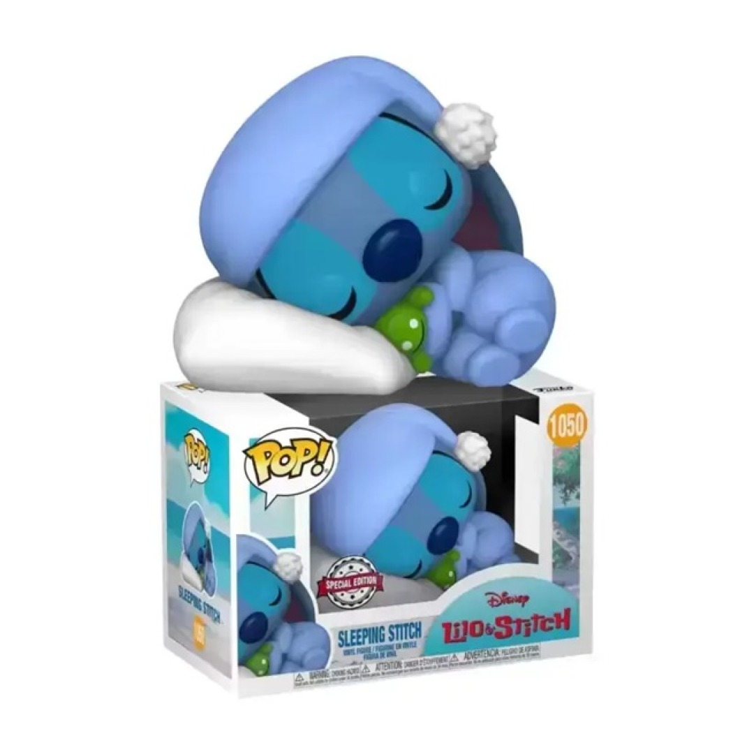 65b634ddb4523cfaaba91fbca7a1cf3d.jpg Funko POP! Disney Lilo & Stitch N° 1050 - Sleeping Stitch - Image 1