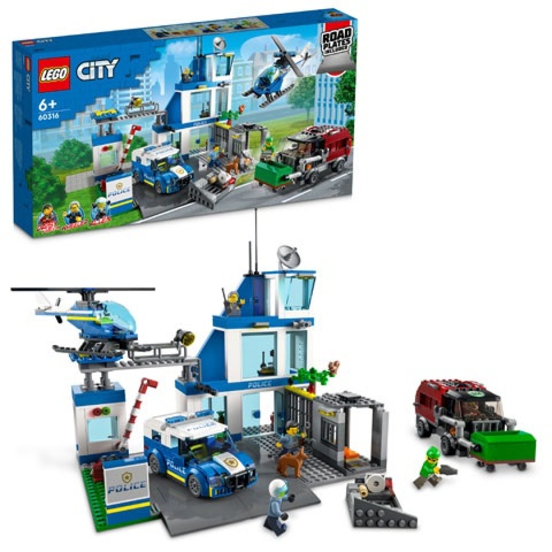 6864b894a3e26382d540278283746ef7.jpg LEGO City 60316 Police Station - Image 1