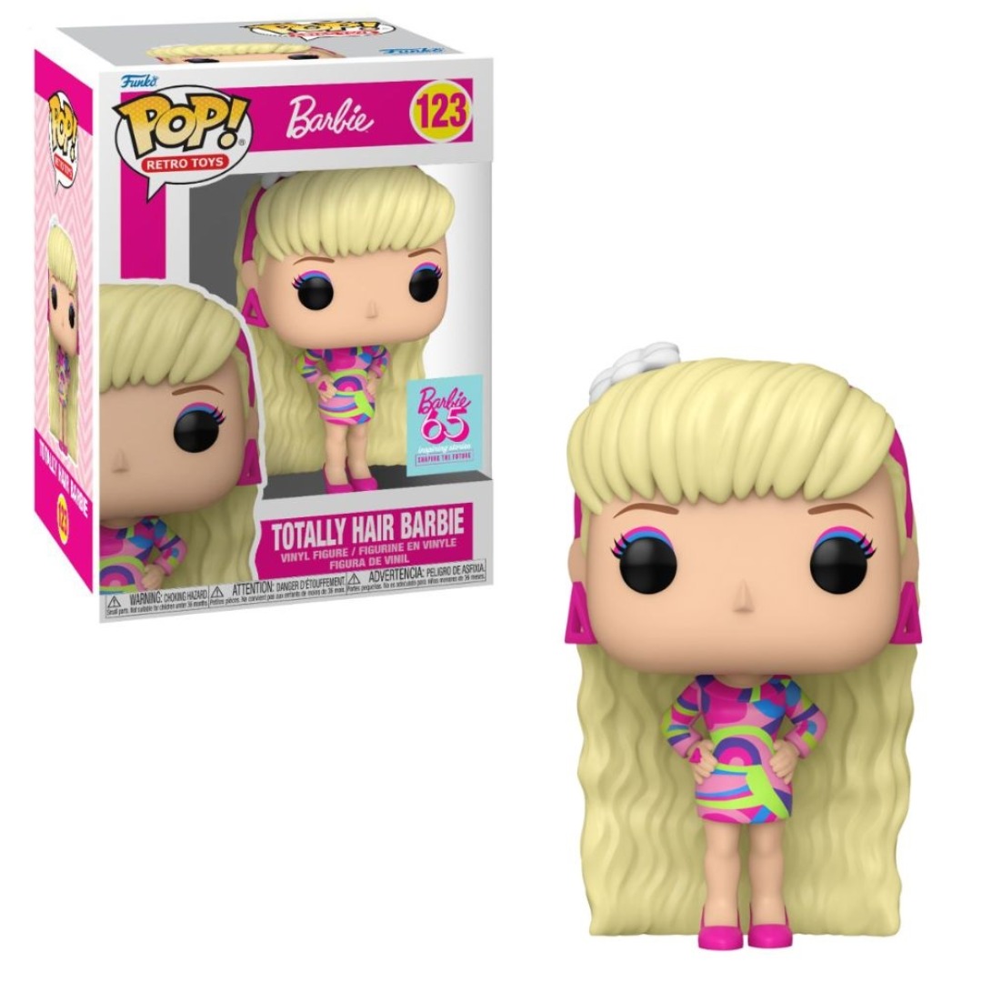 69529b6fba1ec805e63ba2f1174e783f.jpg Funko POP! Barbie N° 123 - Totally Hair Barbie - Image 1