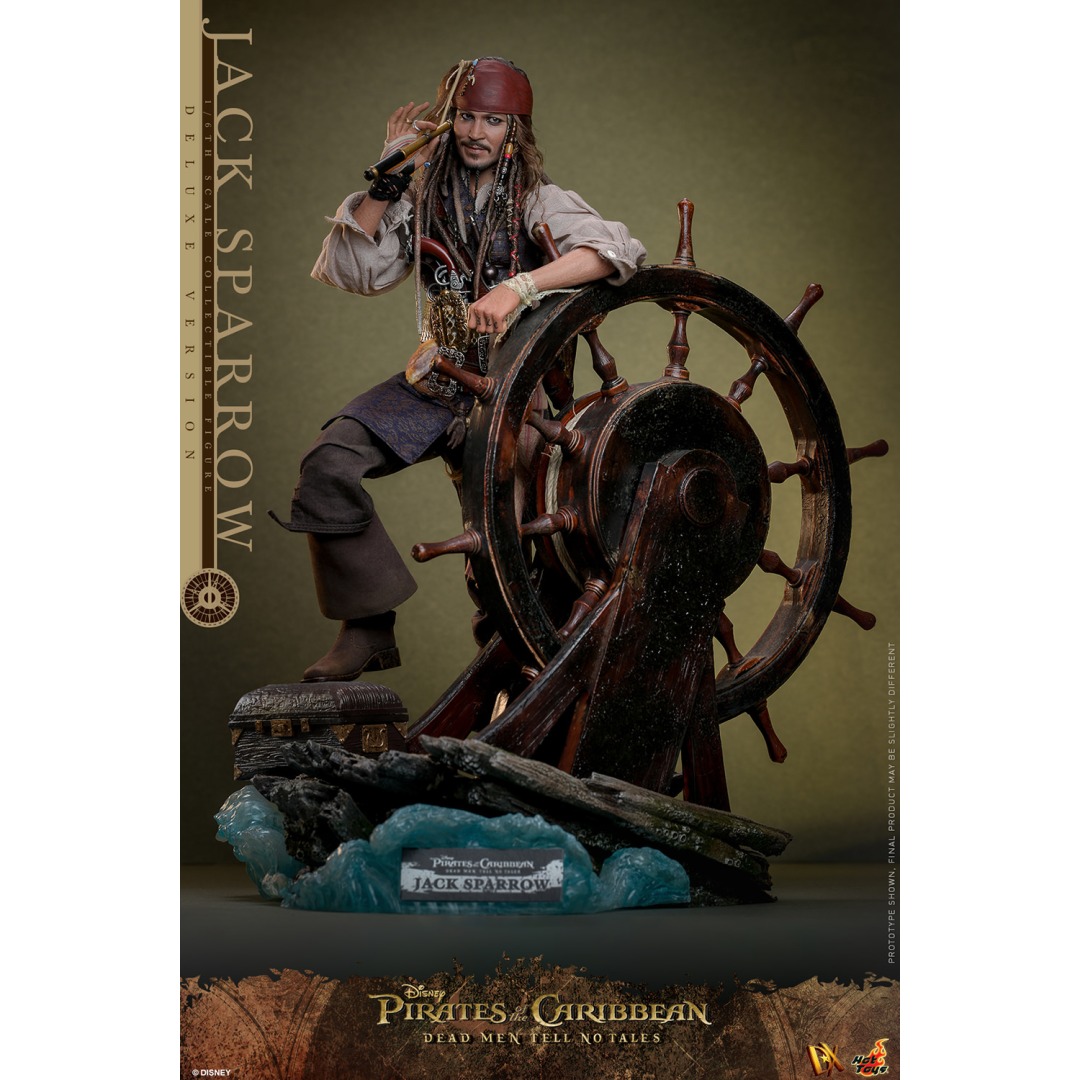 6a108af837839d169d00ed80ae299814.jpg Pirates Of The Caribbean Captain Jack Sparrow Hot Toys Figure (Deluxe Version) - Image 1