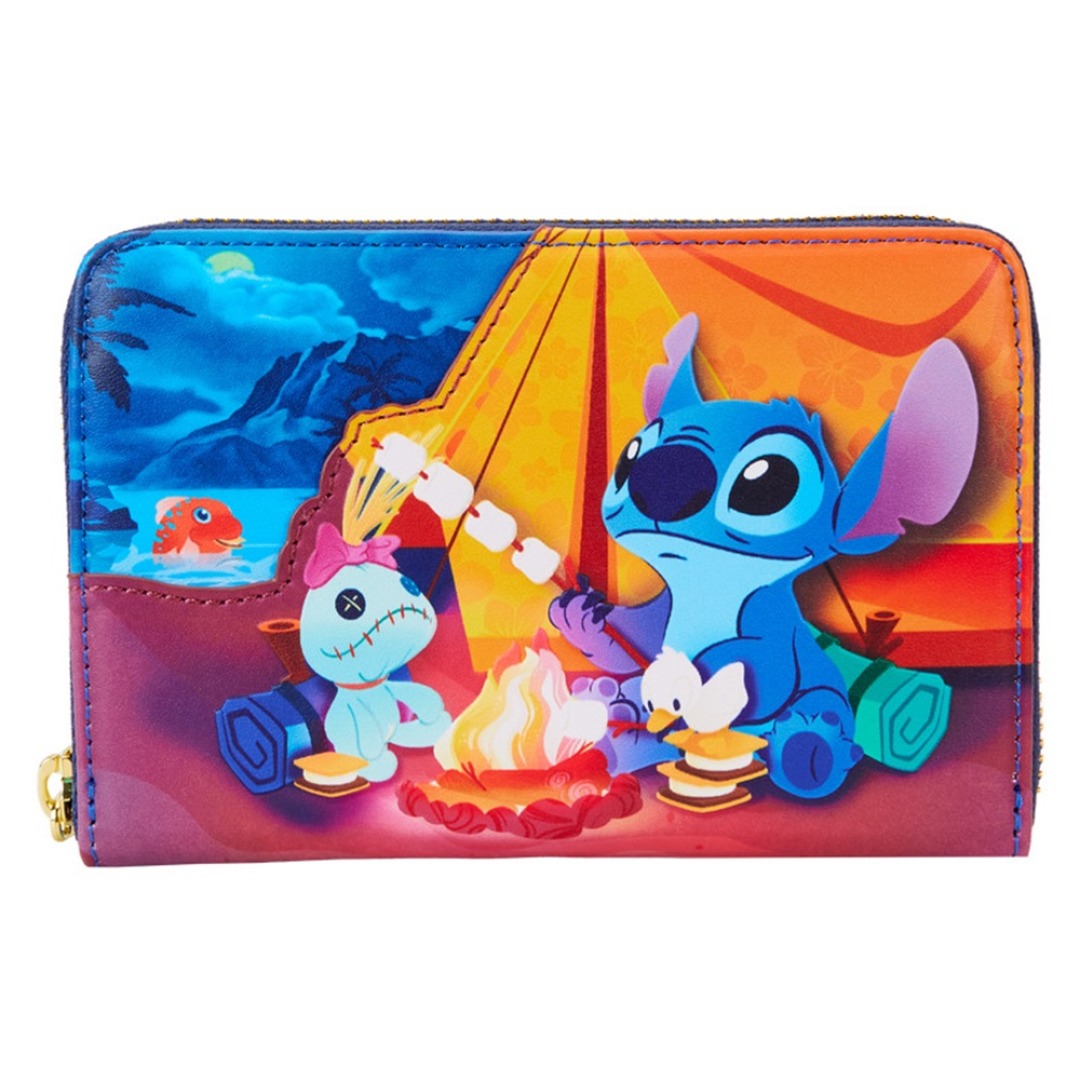 6bb881e7803a5876b501e0de8acefe35-1.jpg Disney Lilo & Stitch Camping Cuties Loungefly Wallet - Image 1