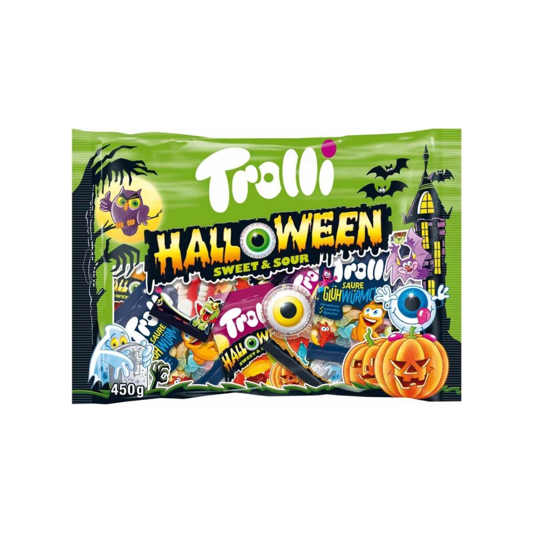 6d689e6eb37975642f9840347dcd0569.jpg Trolli Halloween Sweet & Sour Pack Mix 360g - Image 1