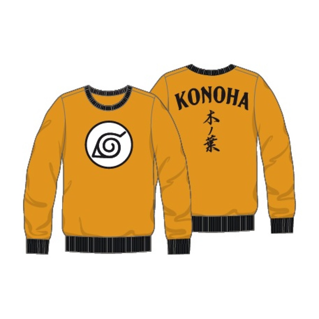 6de04b58d5596a1fa1cf317cb69b4d7e-1.jpg Naruto Shippuden Konoha Sweater (L) - Image 1