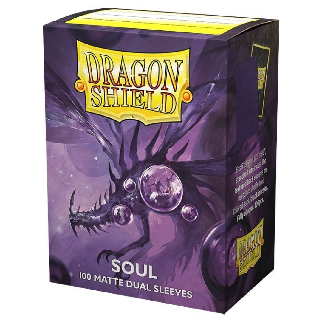 6e4a4250a926cc8e1ad9dfcb08265f7d.jpg Dragon Shield Matte DUAL Soul Card Sleeves (100 Sleeves) - Image 1