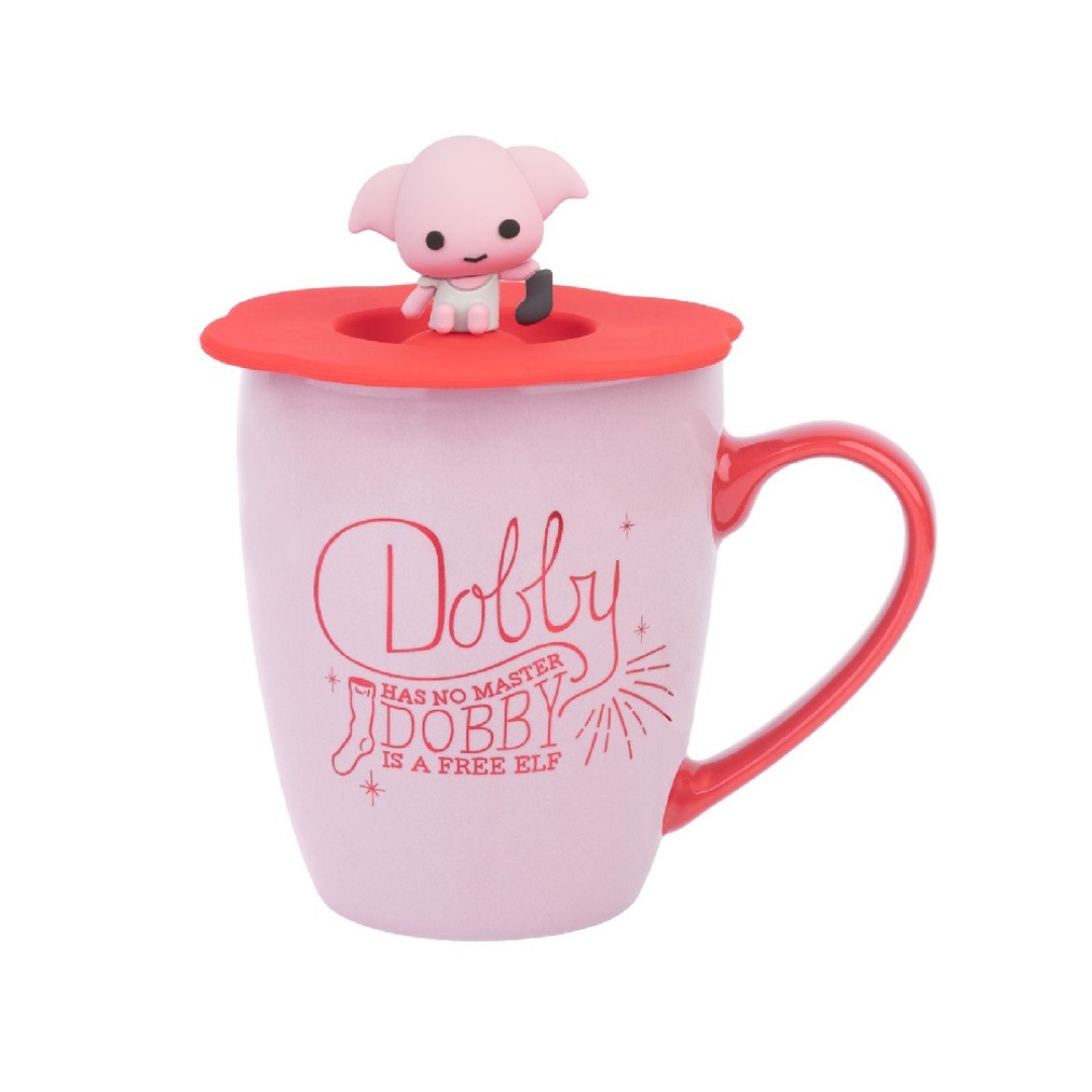6e71ffa96e3a13e7d84aae3e906182cc.jpg Harry Potter Dobby Mug 350ml + Silicon Lid with 3D Figure - Image 1