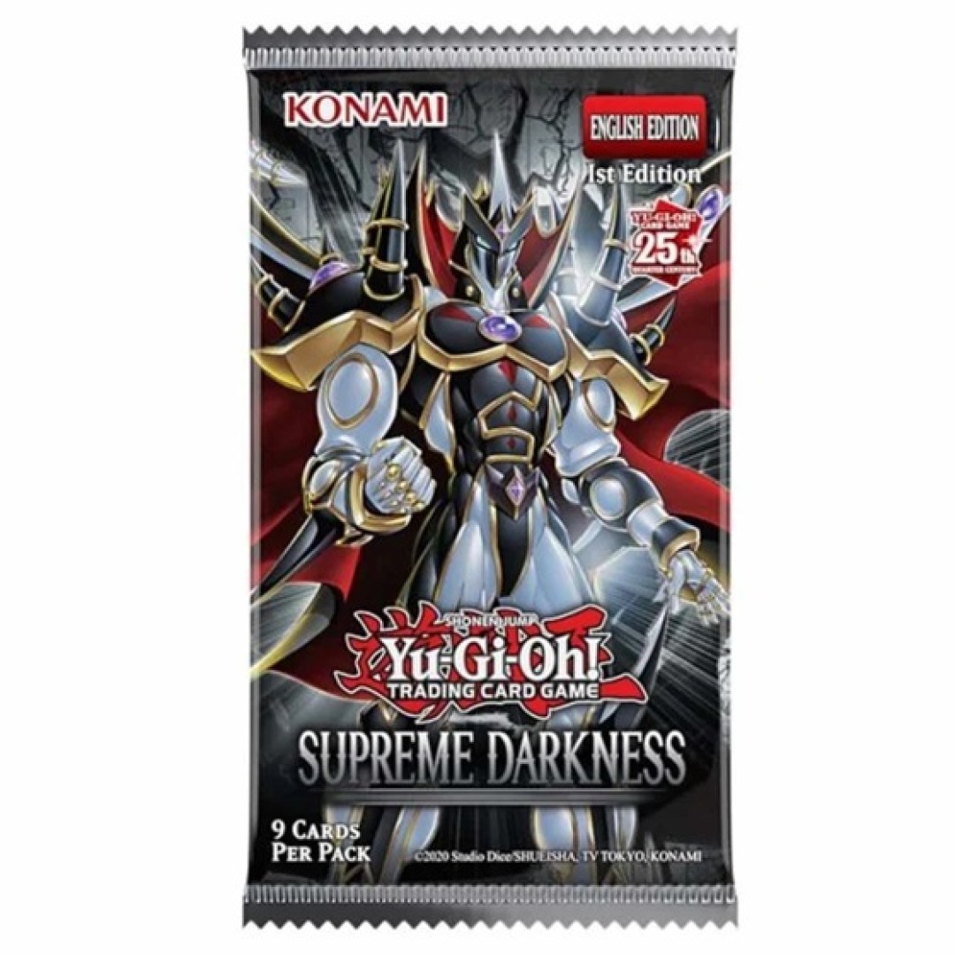 6ebdd87ee67639f4c22ef9ff3a6a8806.jpg Yu-Gi-Oh! TCG: Supreme Darkness Booster Pack - Image 1