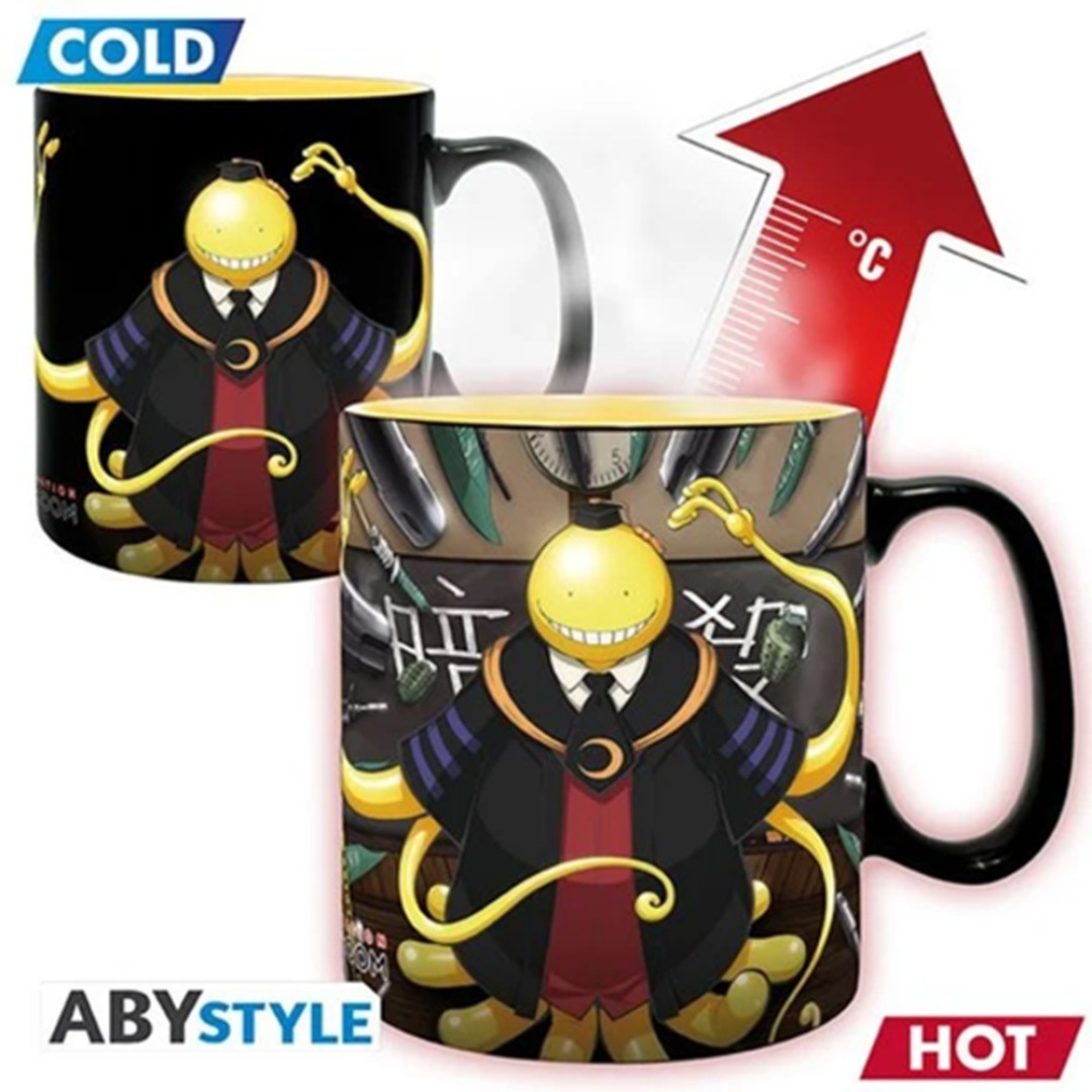 6ede83bd6d12aa957e495033bab97d8c-1.jpg Assassination Classroom Koro Heat Changing Mug - Image 1
