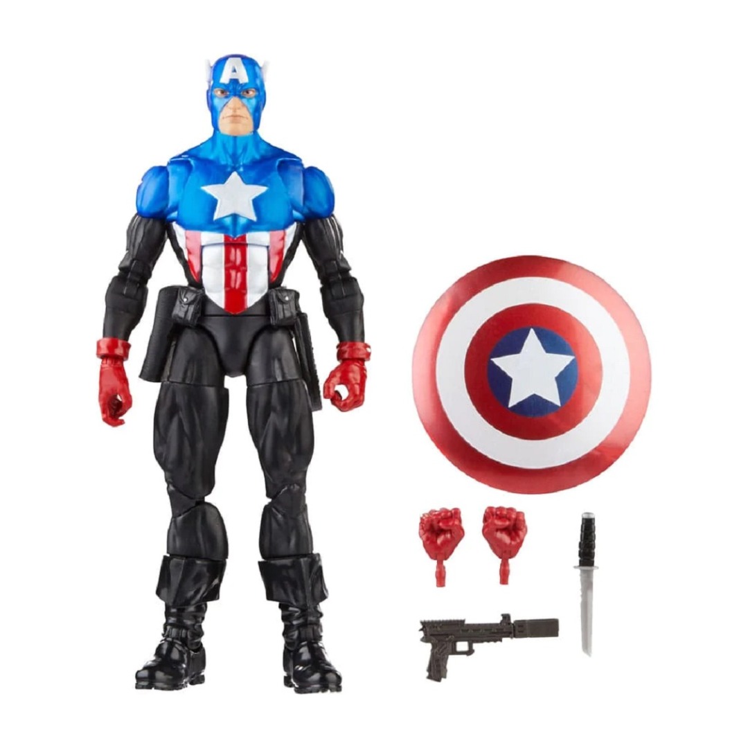 73b481a6b7b9f660ce04cb28d4dae7f2-1.jpg Marvel Legends Captain America (Bucky Barnes) Hasbro Figure - Image 1