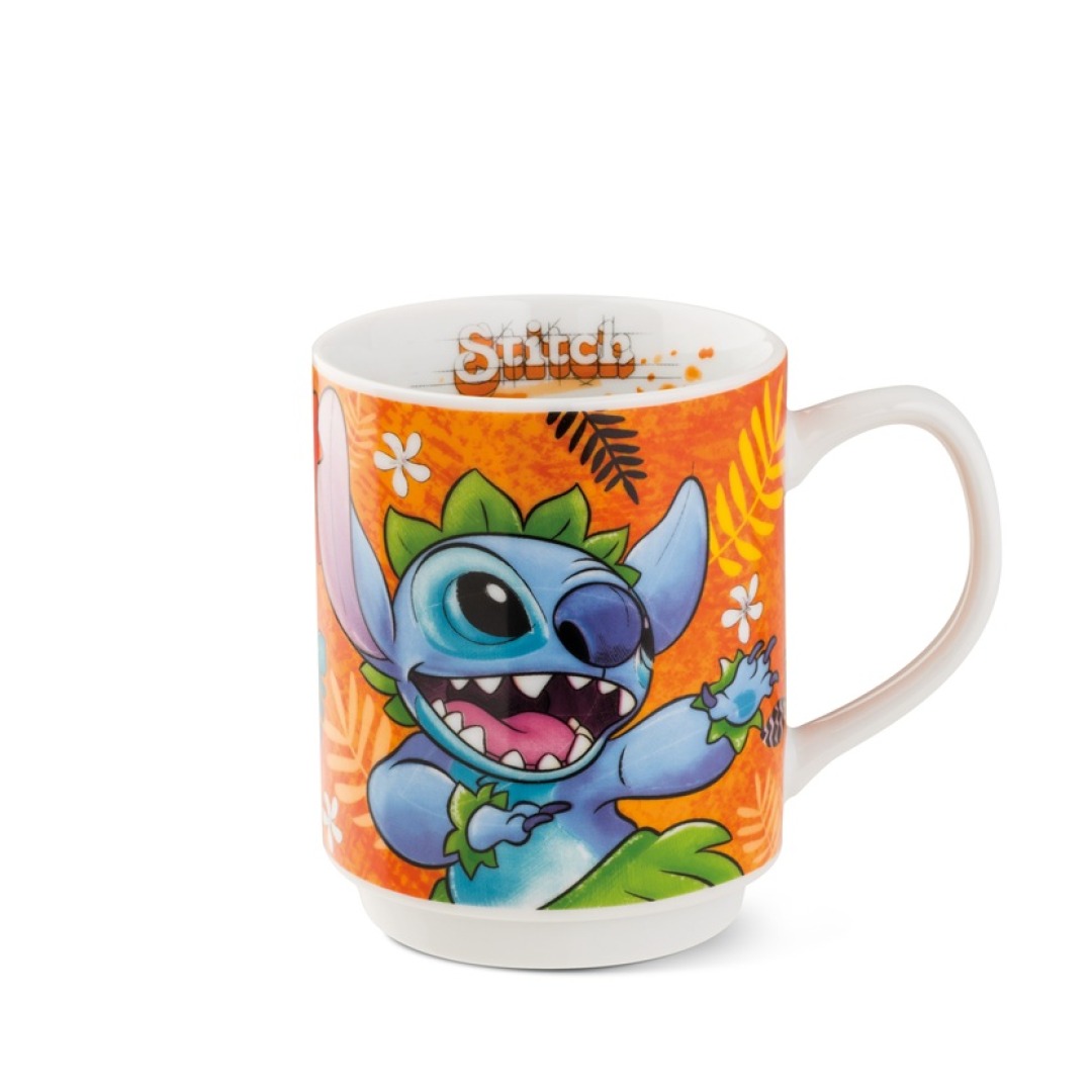 74c46848ffab360b68c672015c073d1c.jpg Disney Stitch Orange Mug 350ml - Image 1