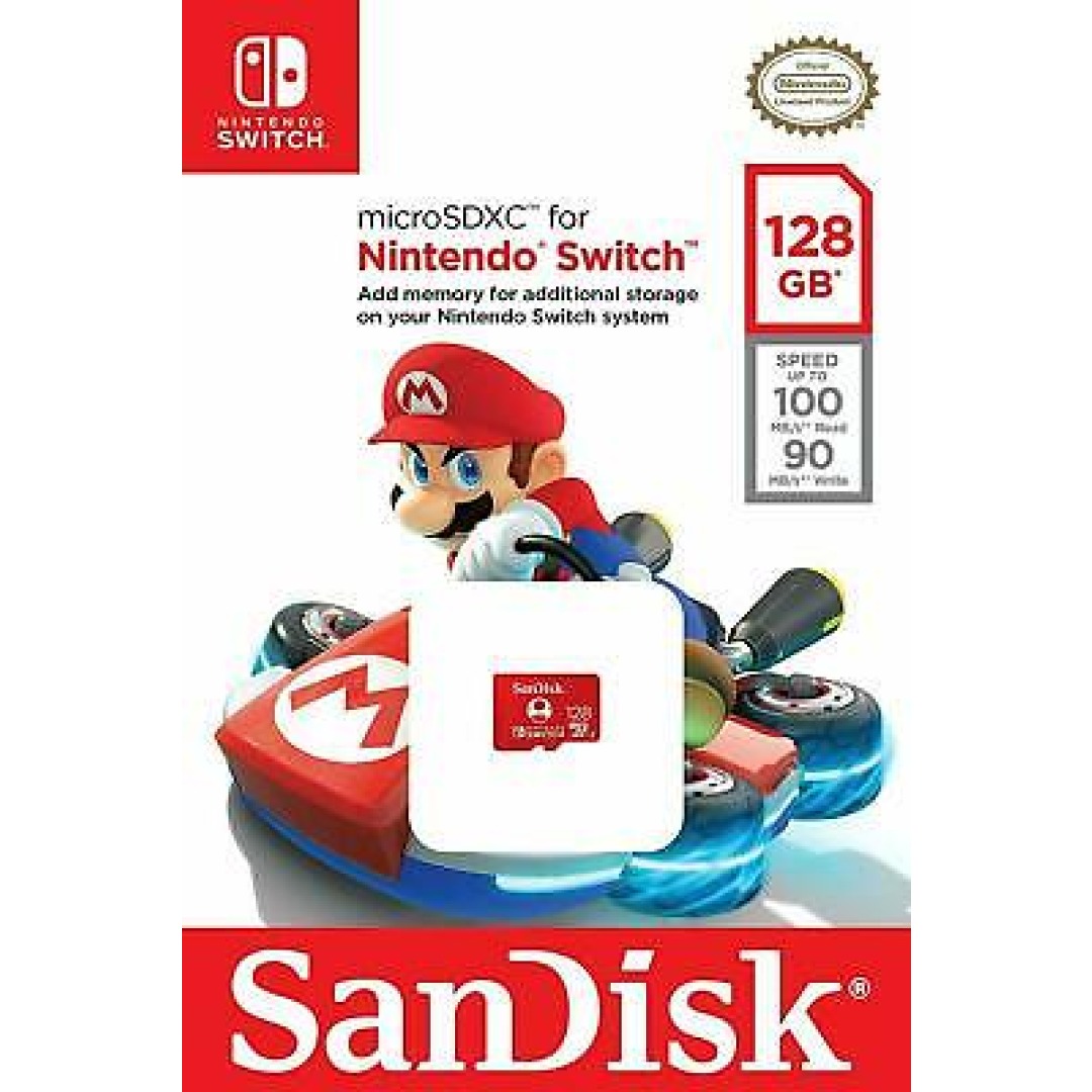 7578ae5d96846e945c9248d01e9d6bb8-1.jpg Sandisk Nintendo Switch micro SDXC Card 128 GB - Image 1