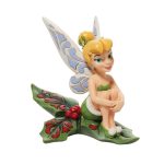 Disney Happy Holly-days Tinker Bell Sitting On Holly Enesco Traditions Figurine