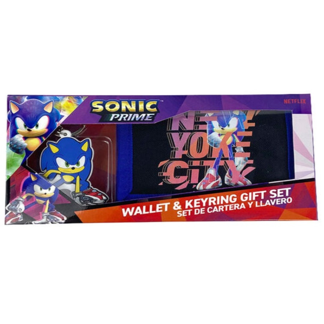 775dfbd1fd711959a389a1c438ec9dff.jpg Sonic The Hedgehog Wallet & Keychain Gift Set - Image 1