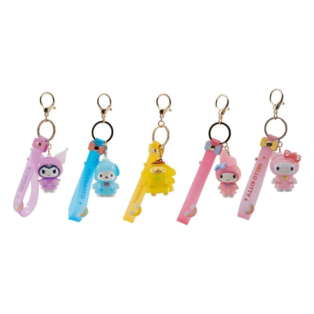 7db04044c647b8789fb53a5cf53f0a24.jpg Hello Kitty Raincoat Series Random Keychain - Image 1