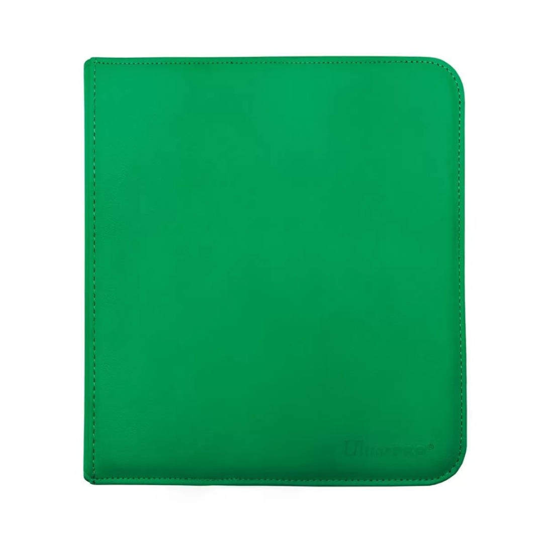 7f08258d5e9e7d1747f5d0aa90c4ed6a.jpg Ultra Pro 12-Pocket Zippered PRO Binder Green - Image 1