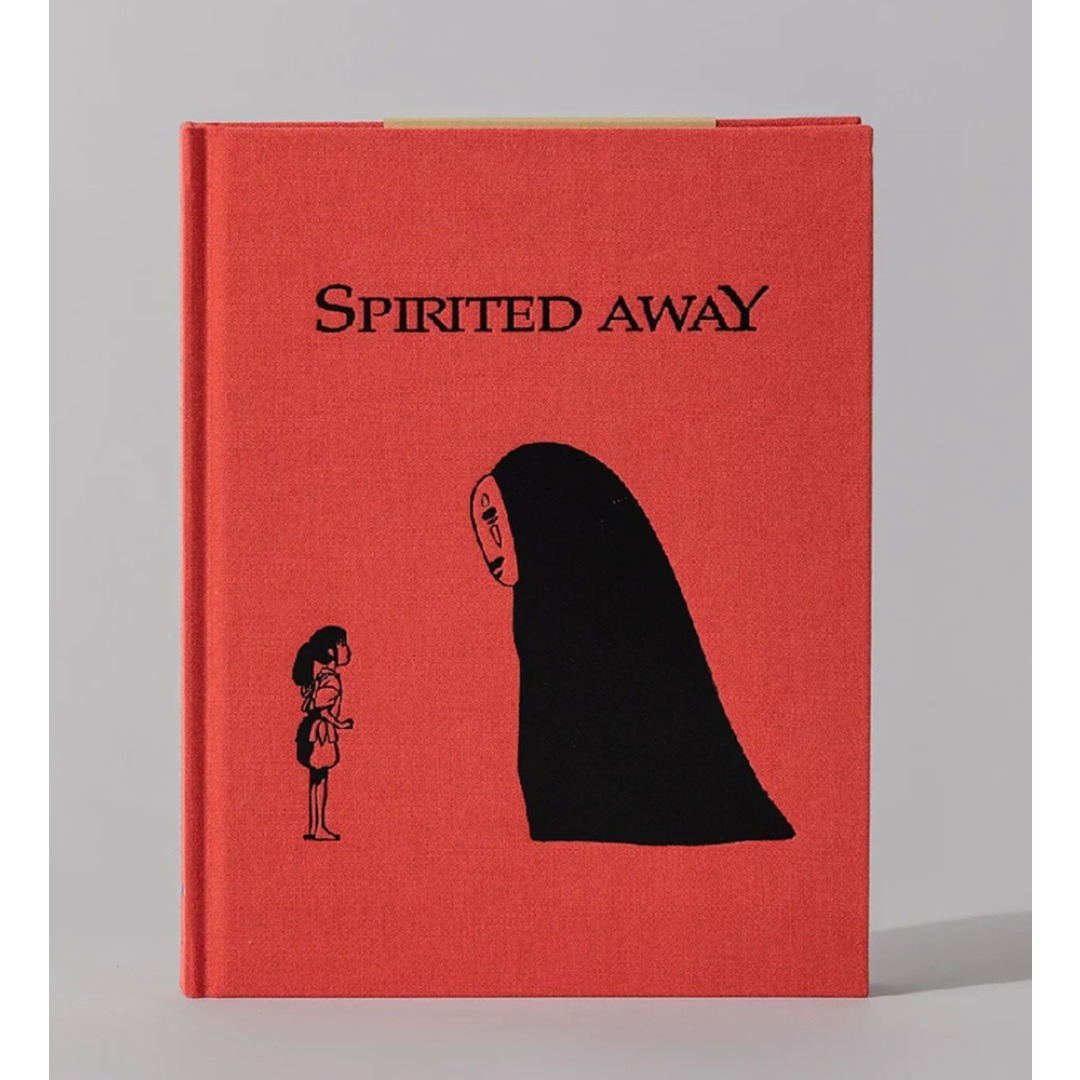 7f6654d4e05002fb1e7dd9d8e63c55d1.jpg Spirited Away Chihiro and No Face Cloth Sketchbook - Image 1